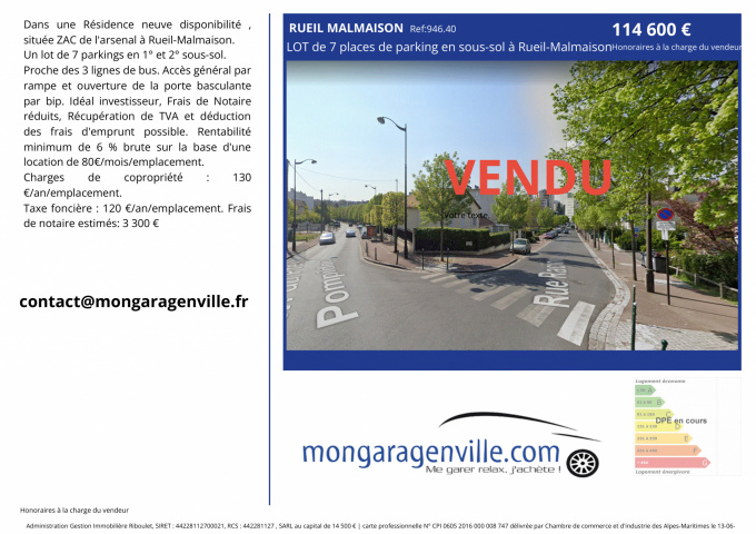 Offres de vente Garage Rueil-Malmaison (92500)