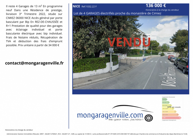 Offres de vente Garage Nice (06000)