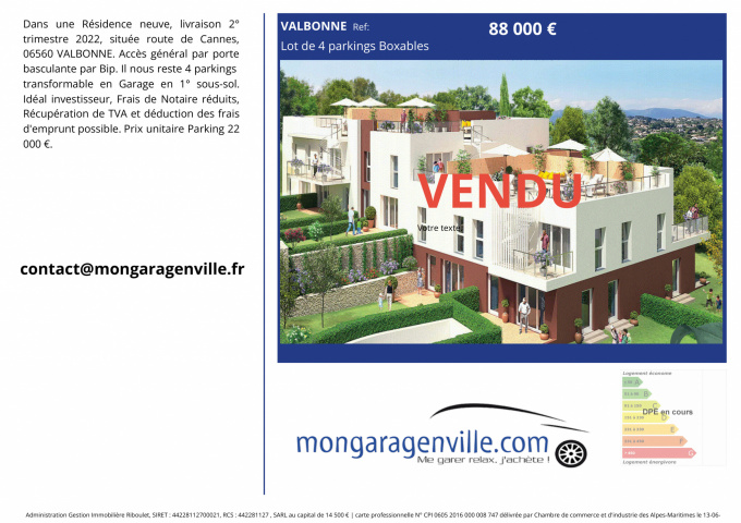 Offres de vente Garage Valbonne (06560)